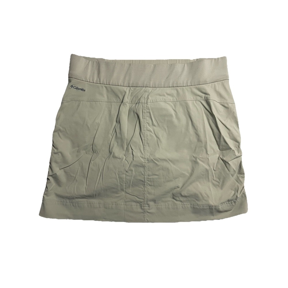 COLUMBIA Anytime Casual Skort Women's Khaki OMNI SHIELD Cinch Side Size Large - Picture 8 of 9
